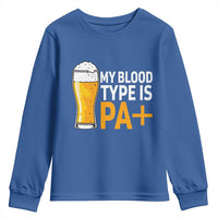 Funny My Blood Type Is IPA Youth Sweatshirt IPA Beer Drinking - Wonder Print Shop