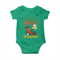 Funny I Am On My Wurst Behavior Baby Onesie German Oktoberfest Sausage - Wonder Print Shop