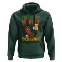 Funny I Am On My Wurst Behavior Hoodie German Oktoberfest Sausage - Wonder Print Shop