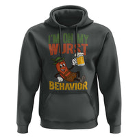 Funny I Am On My Wurst Behavior Hoodie German Oktoberfest Sausage - Wonder Print Shop