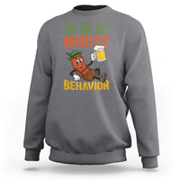 Funny I Am On My Wurst Behavior Sweatshirt German Oktoberfest Sausage - Wonder Print Shop