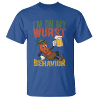 Funny I Am On My Wurst Behavior T Shirt German Oktoberfest Sausage - Wonder Print Shop