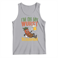 Funny I Am On My Wurst Behavior Tank Top German Oktoberfest Sausage - Wonder Print Shop