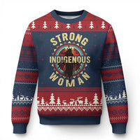 Strong Indigenous Woman Empowerment Ugly Christmas Sweater Native American - Wonder Print Shop