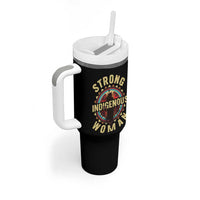 Strong Indigenous Woman Empowerment Tumbler With Handle Native American - Wonder Print Shop
