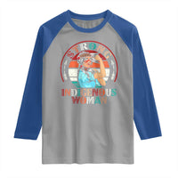 Strong Indigenous Woman MMIW Awareness Raglan Shirt Native American - Wonder Print Shop