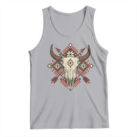 Native American Longhorn Bull Skull Tribal Arrows Tank Top - Wonder Print Shop