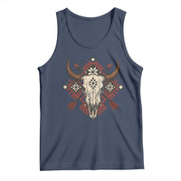 Native American Longhorn Bull Skull Tribal Arrows Tank Top - Wonder Print Shop