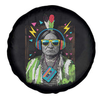 Funny Sitting Bull 90s Nostalgia Pop Art Spare Tire Cover Retro Native American Chief - Wonder Print Shop