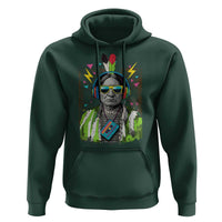Funny Sitting Bull 90s Nostalgia Pop Art Hoodie Retro Native American Chief - Wonder Print Shop