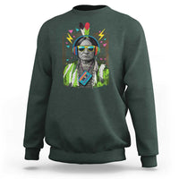 Funny Sitting Bull 90s Nostalgia Pop Art Sweatshirt Retro Native American Chief - Wonder Print Shop