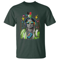 Funny Sitting Bull 90s Nostalgia Pop Art T Shirt Retro Native American Chief - Wonder Print Shop