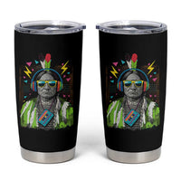 Funny Sitting Bull 90s Nostalgia Pop Art Tumbler Cup Retro Native American Chief - Wonder Print Shop