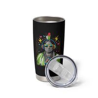 Funny Sitting Bull 90s Nostalgia Pop Art Tumbler Cup Retro Native American Chief - Wonder Print Shop