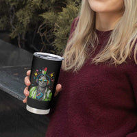 Funny Sitting Bull 90s Nostalgia Pop Art Tumbler Cup Retro Native American Chief - Wonder Print Shop