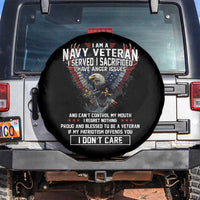 I Am Navy Veteran Spare Tire Cover I Served I Sacrificed I have Anger Issues Bald Eagle USA Flag - Wonder Print Shop