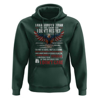 I Am A Grumpy Veteran I Served I Sacrificed I Dont Regret Hoodie American Flag Bald Eagle - Wonder Print Shop
