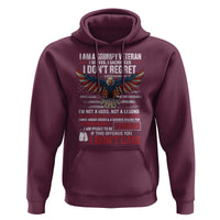 I Am A Grumpy Veteran I Served I Sacrificed I Dont Regret Hoodie American Flag Bald Eagle - Wonder Print Shop