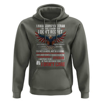 I Am A Grumpy Veteran I Served I Sacrificed I Dont Regret Hoodie American Flag Bald Eagle - Wonder Print Shop