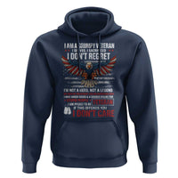 I Am A Grumpy Veteran I Served I Sacrificed I Dont Regret Hoodie American Flag Bald Eagle - Wonder Print Shop