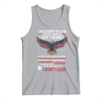 I Am A Grumpy Veteran I Served I Sacrificed I Dont Regret Tank Top American Flag Bald Eagle - Wonder Print Shop