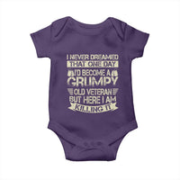 I Never Dreamed That One Day Id Become A Grumpy Old Veteran But Here I Am Killing It Baby Onesie - Wonder Print Shop