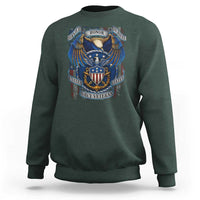 US Navy Veteran Service Honor Sacrifice Sweatshirt Vintage Bald Eagle American Flag Anchor - Wonder Print Shop