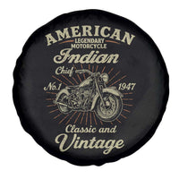 American Legendary Motorcycle Indian Chief Spare Tire Cover Classic And Vintage Bikers Club - Wonder Print Shop