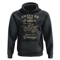 American Legendary Motorcycle Indian Chief Hoodie Classic And Vintage Bikers Club - Wonder Print Shop