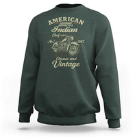 American Legendary Motorcycle Indian Chief Sweatshirt Classic And Vintage Bikers Club - Wonder Print Shop