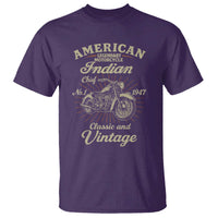 American Legendary Motorcycle Indian Chief T Shirt Classic And Vintage Bikers Club - Wonder Print Shop