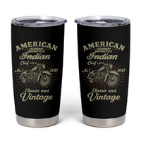 American Legendary Motorcycle Indian Chief Tumbler Cup Classic And Vintage Bikers Club - Wonder Print Shop