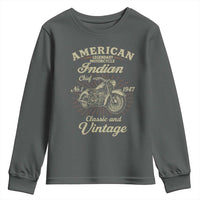 American Legendary Motorcycle Indian Chief Youth Sweatshirt Classic And Vintage Bikers Club - Wonder Print Shop
