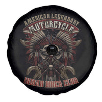 American Legendary Motorcycle Indian Biker Club Spare Tire Cover Vintage Native American Skull Chief - Wonder Print Shop