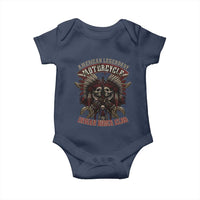 American Legendary Motorcycle Indian Biker Club Baby Onesie Vintage Native American Skull Chief - Wonder Print Shop