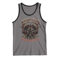 American Legendary Motorcycle Indian Biker Club Tank Top Vintage Native American Skull Chief - Wonder Print Shop
