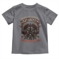 American Legendary Motorcycle Indian Biker Club Toddler T Shirt Vintage Native American Skull Chief - Wonder Print Shop