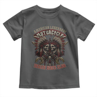 American Legendary Motorcycle Indian Biker Club Toddler T Shirt Vintage Native American Skull Chief - Wonder Print Shop