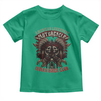 American Legendary Motorcycle Indian Biker Club Toddler T Shirt Vintage Native American Skull Chief - Wonder Print Shop