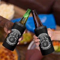 Never Underestimate An Old Man Who Has Native Blood And Motorcycle 4 in 1 Can Cooler Tumbler Native American Biker - Wonder Print Shop