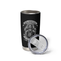 Never Underestimate An Old Man Who Has Native Blood And Motorcycle Tumbler Cup Native American Biker - Wonder Print Shop