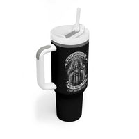 Never Underestimate An Old Man Who Has Native Blood And Motorcycle Tumbler With Handle Native American Biker - Wonder Print Shop