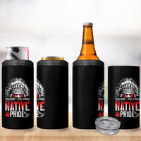 Still Here Still Strong Native Pride 4 in 1 Can Cooler Tumbler Native American Feather - Wonder Print Shop