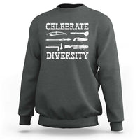 Native American Weapon Celebrate Diversity Sweatshirt Indigenous Pride - Wonder Print Shop