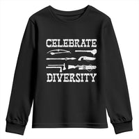Native American Weapon Celebrate Diversity Youth Sweatshirt Indigenous Pride - Wonder Print Shop