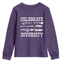 Native American Weapon Celebrate Diversity Youth Sweatshirt Indigenous Pride - Wonder Print Shop