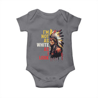 I Am Not As White As I Look Baby Onesie Native American Indian Day Pride - Wonder Print Shop