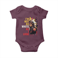 I Am Not As White As I Look Baby Onesie Native American Indian Day Pride - Wonder Print Shop