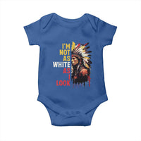 I Am Not As White As I Look Baby Onesie Native American Indian Day Pride - Wonder Print Shop