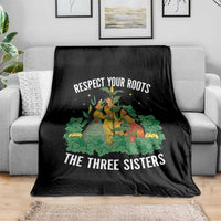 Three Sisters Respect Your Roots Throw Blanket Native American Heritage History Month - Wonder Print Shop